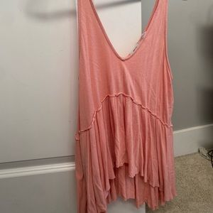Free people loose shirt; small (pink)